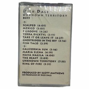Vintage 1994 RARE Dick Dale Unknown Territory Cassette Tape